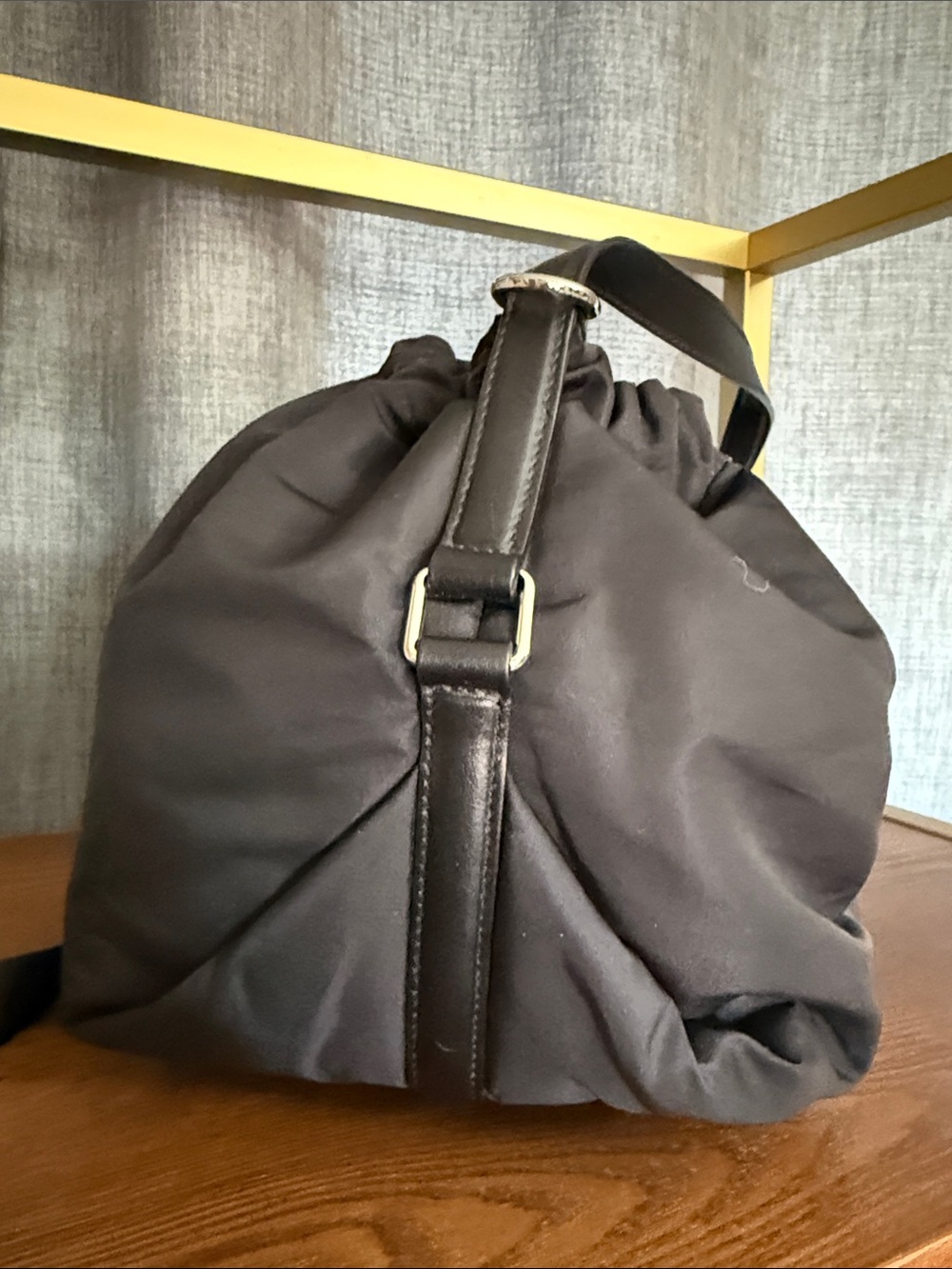 S Alexander McQueen Black Graffiti Logo Drawstring Duffel - Picture 12 of 15